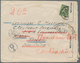 Japanische Besetzung  WK II - China - Zentralchina / Central China: 1940, Censored Cover From Shangh - 1943-45 Shanghai & Nanjing