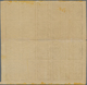 Jemen: 1926, 2 1/2 B. Black On Orange Laid Paper, Sheet Of 20 With Margins (horizontal Rejoined), Wi - Yemen