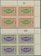 Delcampe - Jemen: 1940, Definitives "Ornaments", ½b. To 1i., Complete Set Of 13 Values As Plate Blocks From The - Yemen