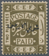 Jordanien: 1920, Transjordan 2 Piaster Olive, Stamp Of Palestine Type T3 Overprinted In Arabic „East - Jordanië