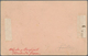 Korea: 1903 Postal Stationery Card 4 Chon Red Used Locally In Chemulpo, Uprated 1900 2 Ch. Blue And - Korea (...-1945)