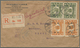 Korea: Incoming Mail, 1929, Manchuria Ki-hei Ovpts. On China Burial 1 C. (2), 4 C. (2) Tied Four Str - Korea (...-1945)