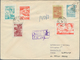 Korea-Nord: 1957, Reprints Of Elder Issues All Perforated Inc. 1953 3rd Anniversary 10 W., 40 W. Tie - Korea, North