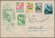 Korea-Nord: 1972,1977, Illustrated Cover With Different Stamps From The GDR Embassy To Berlin And A - Korea (Noord)