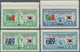 Korea-Süd: 1951, Flag Set Of 44 Vals. Inc. Italy Both Old And New Flag, Mint Never Hinged MNH, 4 Set - Korea, South