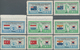 Korea-Süd: 1951, Flag Set Of 44 Vals. Inc. Italy Both Old And New Flag, Mint Never Hinged MNH, 4 Set - Korea, South