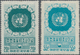 Korea-Süd: 1953, UN 10th Anniversary Set MNH Resp. S/s Unused No Gum As Issued(Michel Cat. 1115.-). - Korea, South