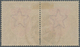 Kuwait: 1911-22 India KGV. 2r. Carmine & Brown, Horizontal Pair, Used In Kuwait And Cancelled By "KU - Kuwait