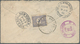 Libanon: 1901, "SAVOUR 25/7/901" Cds. Turkish SUR On Cover Bearing 1 Pia. Violet Blue (Coles & Walke - Lebanon