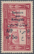 Libanon: 1926, War Refugee Relief, 1pi. + 0.50pi. Red, Vertical Blue Overprint (which Was Used For T - Lebanon