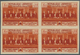 Delcampe - Libanon: 1936, Franco-Lebanese Treaty, Not Issued, Complete Set Of Five Values As IMPERFORATE Blocks - Libanon