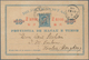 Macau: 1896, Stationery Card 2 A./10 R. Canc. "MACAU 23 OUT 96" To IMC Kowloon, Hongkong W. "HONG KO - Otros & Sin Clasificación