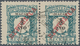 Macau - Portomarken: 1914, 1/2 A. Bluish Green/black, A Horizontal Pair Canc. "MA(CAU) 26 XII 32", R - Other & Unclassified