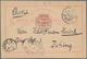 Macau - Ganzsachen: 1901, Card 20 R. Canc. "MACAU 9-JAN.01" To Peking, Transits "HONG KONG JA 9 01", - Ganzsachen