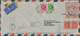 Malaiische Staaten - Johor: 1938. Air Mail Envelope Addressed To London Bearing Malaya, Johore SG 11 - Johore