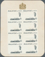 Malaiische Staaten - Kelantan: 1965, Orchids Imperforate PROOF Block Of Eight With Black Printing On - Kelantan