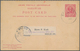 Malaiische Staaten - Sarawak: 1902, Postal Stationery Double Card 4+4c. Carmine Used From Sarawak To - Other & Unclassified