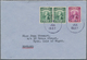 Malaiische Staaten - Sarawak: 1937, 2 X 2 C Green And 4 C Bright Purple, Mixed Franking On Cover Wit - Andere & Zonder Classificatie