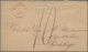 Niederländisch-Indien: 1868, "BATAVIA" Red Circle Postmark And Handwritten 10 C Cash Franked Note, B - Niederländisch-Indien