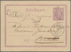 Niederländisch-Indien: 1881: Two Postal Stationery Cards 5c. Violet (Types I And II) Used To Batavia - India Holandeses