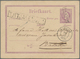 Niederländisch-Indien: 1881: Two Postal Stationery Cards 5c. Violet (Types I And II) Used To Batavia - Netherlands Indies