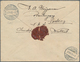 Niederländisch-Indien: 1908 Postal Stationery Envelope 17½ On 25c. Violet Used Registered With A.R. - India Holandeses