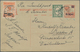 Niederländisch-Indien: 1929/1932, 5 C On 12 1/2 C Orange Wilhelmina Psc Uprated With 40 C On 80 C Or - Netherlands Indies