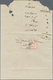 Palästina: 1933, "LAND COURT JAFFA" Trilingual Violet Mark On Fold Receipt With Revenue Stamps Hejaz - Palestine