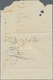 Palästina: 1933, "LAND COURT JAFFA" Trilingual Violet Mark On Fold Receipt With Revenue Stamps Hejaz - Palestine