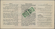 Palästina: 1946 Commercially Used Postal Stationery Money Order 1 Pound Black On Lightbrown/cream Ba - Palestine
