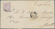 Philippinen: 1876, 12 C Violett Single Franking On Letter From Manila To Spain. Rare. ÷ 1876, 12 C A - Filippine