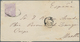 Philippinen: 1876, 12 C Violett Single Franking On Letter From Manila To Spain. Rare. ÷ 1876, 12 C A - Filippijnen