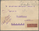 Portugiesisch-Indien: 1924, 5t. On 8t. Orange, Two Copies On Reverse Of Insured Letter (opened At Th - Portuguese India