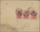 Saudi-Arabien - Nedschd: 1925, 1/2 Pia. Red With Blue Nejd Overprint And Second Overprint "Kurush Va - Saudi Arabia