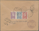 Saudi-Arabien - Nedschd: 1928, ½pi. Carmine, 1pi.violet And 1½pi. Slate, 3pi. Rate On Reverse Of Reg - Saudi-Arabien