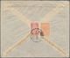 Saudi-Arabien: 1954 Illustrated Envelope With Multi-colour Oval Pictures Of Mecca Including The Kaab - Saudi Arabia