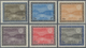 Saudi-Arabien: 1966-75 'Wadi Hanifa Dam' Short Set Of Six (2pi.-6pi. & 8pi.) On Watermarked Paper, I - Saudi Arabia