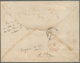 Singapur: 1863. Envelope Addressed To Fort De France, New Caledonia Bearing India SG 46, 4a Grey-bla - Singapore (...-1959)