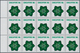 Singapur: 1973, Flowers And Fruits Defintives Complete Set Of 13 In Blocks Of 15, Mint Never Hinged, - Singapore (...-1959)