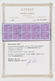 Thailand: 1887, 24a. Lilac/blue, Used Block Of Ten. Certificate Osper. Rare Multiple. Hobby Somchai - Thailand