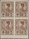 Thailand: 1928, 3 S Brown Prajadhipok, Not Emitted In Off-set (normal Engraved), Imperforated Block - Thailand