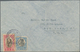 Thailand: 1928 Definitives 80c Black & Pale Blue And 2b. Brown & Carmine Used On Cover (shortened On - Thailand