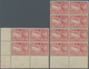 Thailand: 1930 Air 15s. Carmine, Perf 12½, Bottom Left Corner Block Of Four Plus Bottom Marginal Blo - Thailand