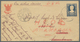Thailand - Ganzsachen: 1940. Postal Stationery Envelope 15 Satang Blue Endorsed 'On Active Service' - Thailand