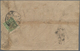 Tibet: 1912, 1/6 T. Light Olive Tied Intaglio Mark To Inland Cover With Embossed Crested Blue Mark O - Sonstige - Asien