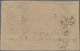 Tibet: 1912, 1/6 T. Light Olive Tied Intaglio Mark To Inland Cover With Embossed Crested Blue Mark O - Asia (Other)