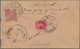 Delcampe - Tibet: 1920/49, Indian Offices In Tibet: KGV 1/2 A. Tied "GYANTSE 5 AP 20" Resp. Pair 1922 Both To N - Asia (Other)