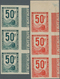 Thematik: Eisenbahn / Railway: 1944, France Parcel Stamps, Societe National Des Chemins De Fer Franc - Treinen