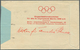 Thematik: Olympische Spiele / Olympic Games: 1936 Deutsches Reich, Einschreibe-Vordruckumschlag Mit - Other & Unclassified