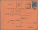 Thematik: Rotes Kreuz / Red Cross: 1896 MADAGASKAR Rote Kreuz-Vordruckbrief-Vorderseite "De Secours - Rode Kruis